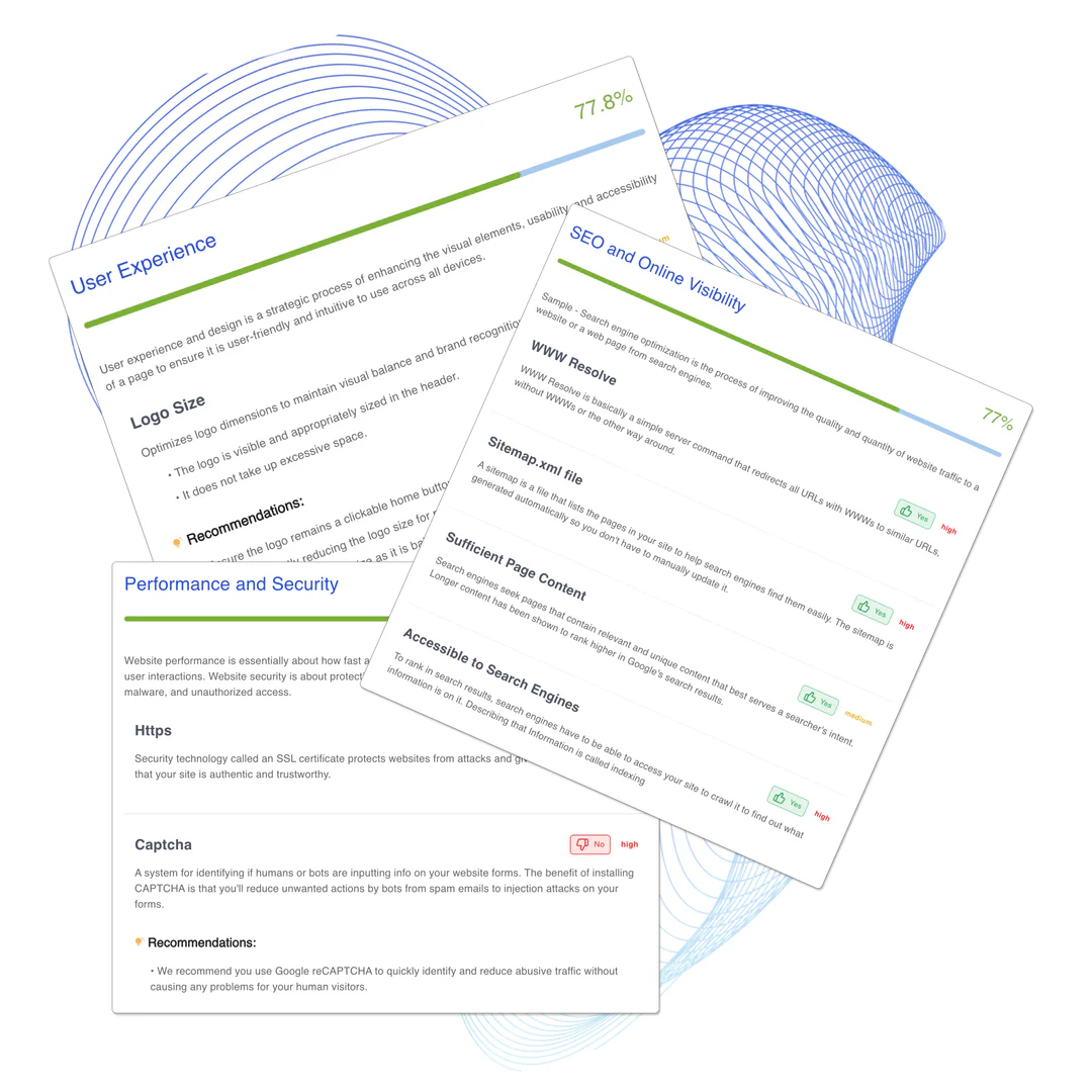 GetWebsite AI Agents feature demonstrating conversion optimization insights