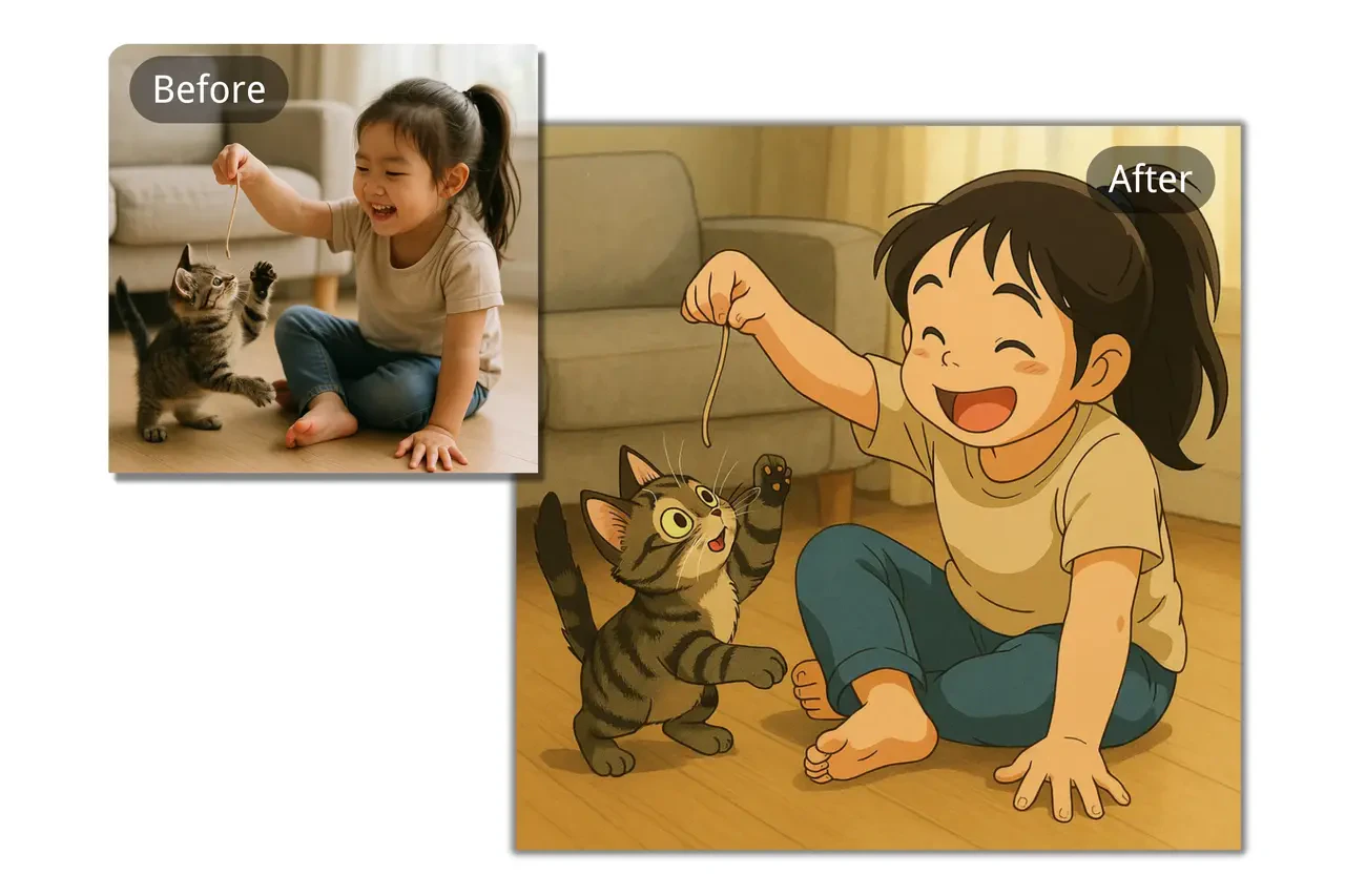 GhibliArt.ai user scenario image with creative artists at work