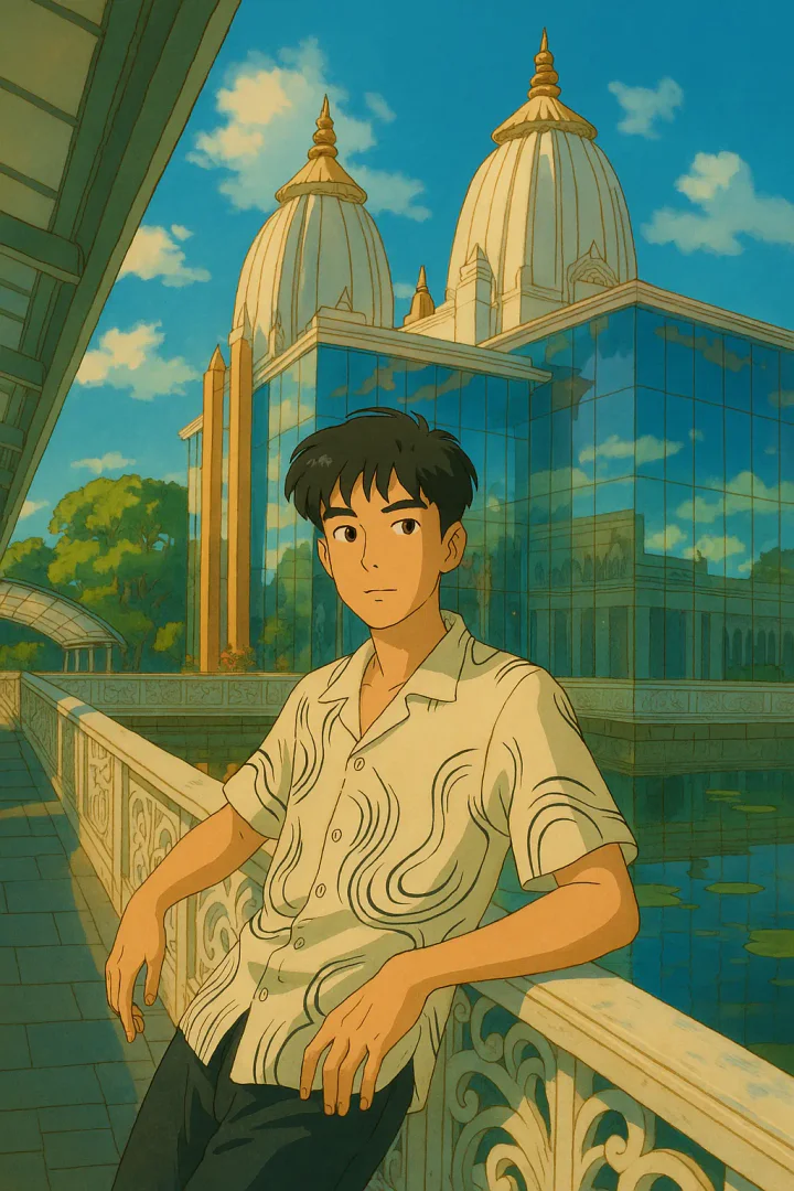 Magical scene created with Ghibli Image Generator