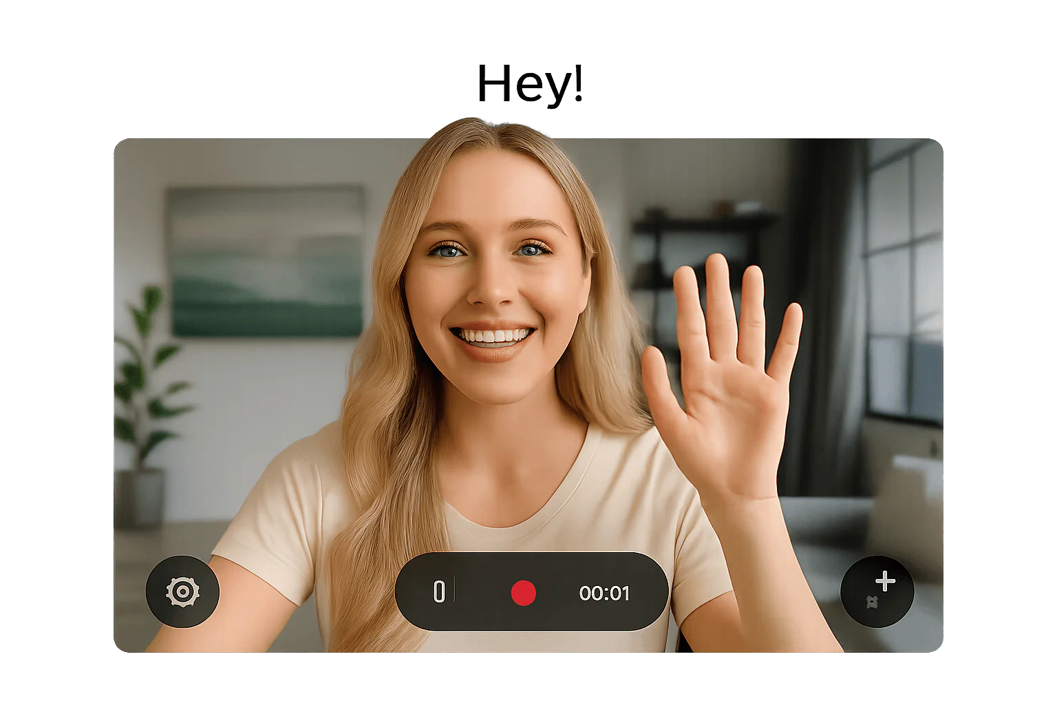 Ghostbracket user interface for recording personalized videos