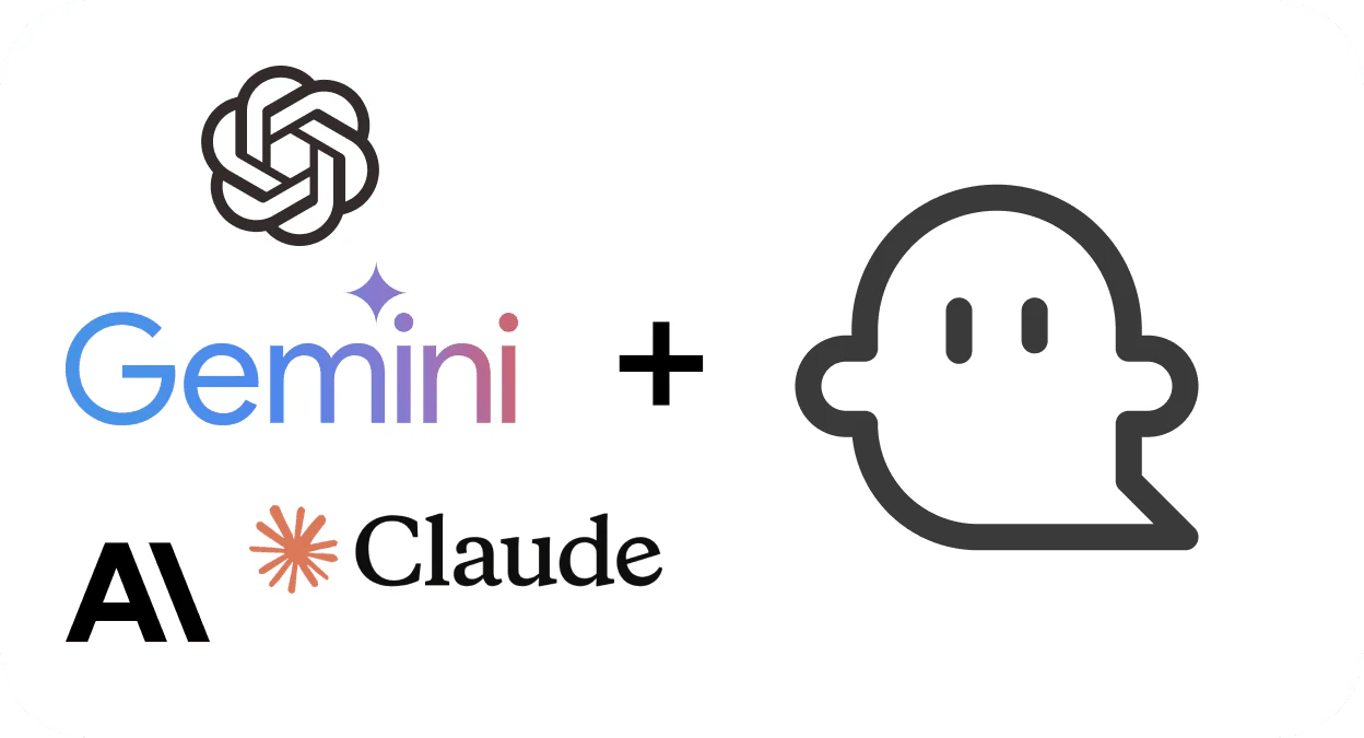 Ghostcoder feature demonstration of using AI API keys