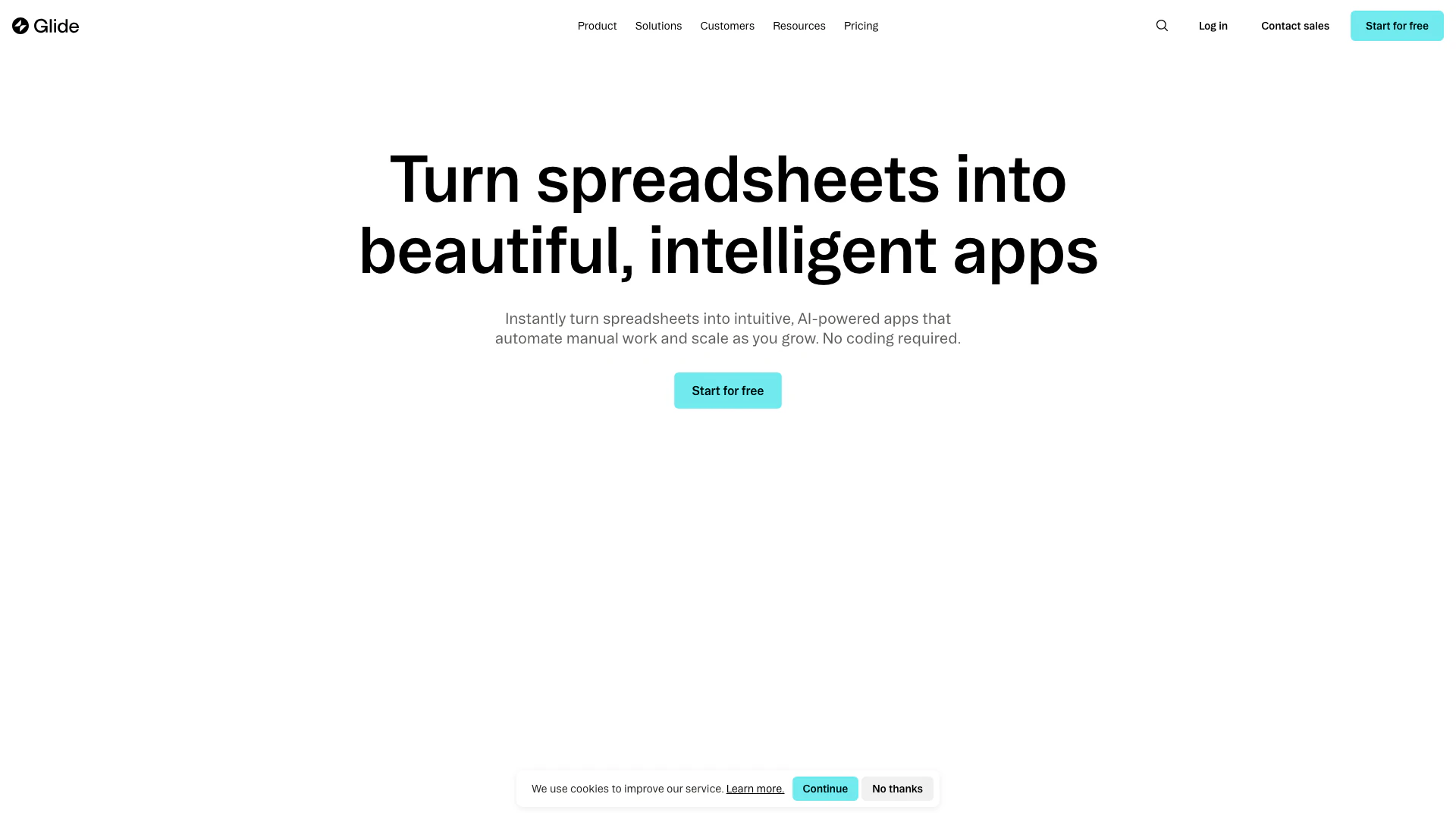 Glideapps screenshot