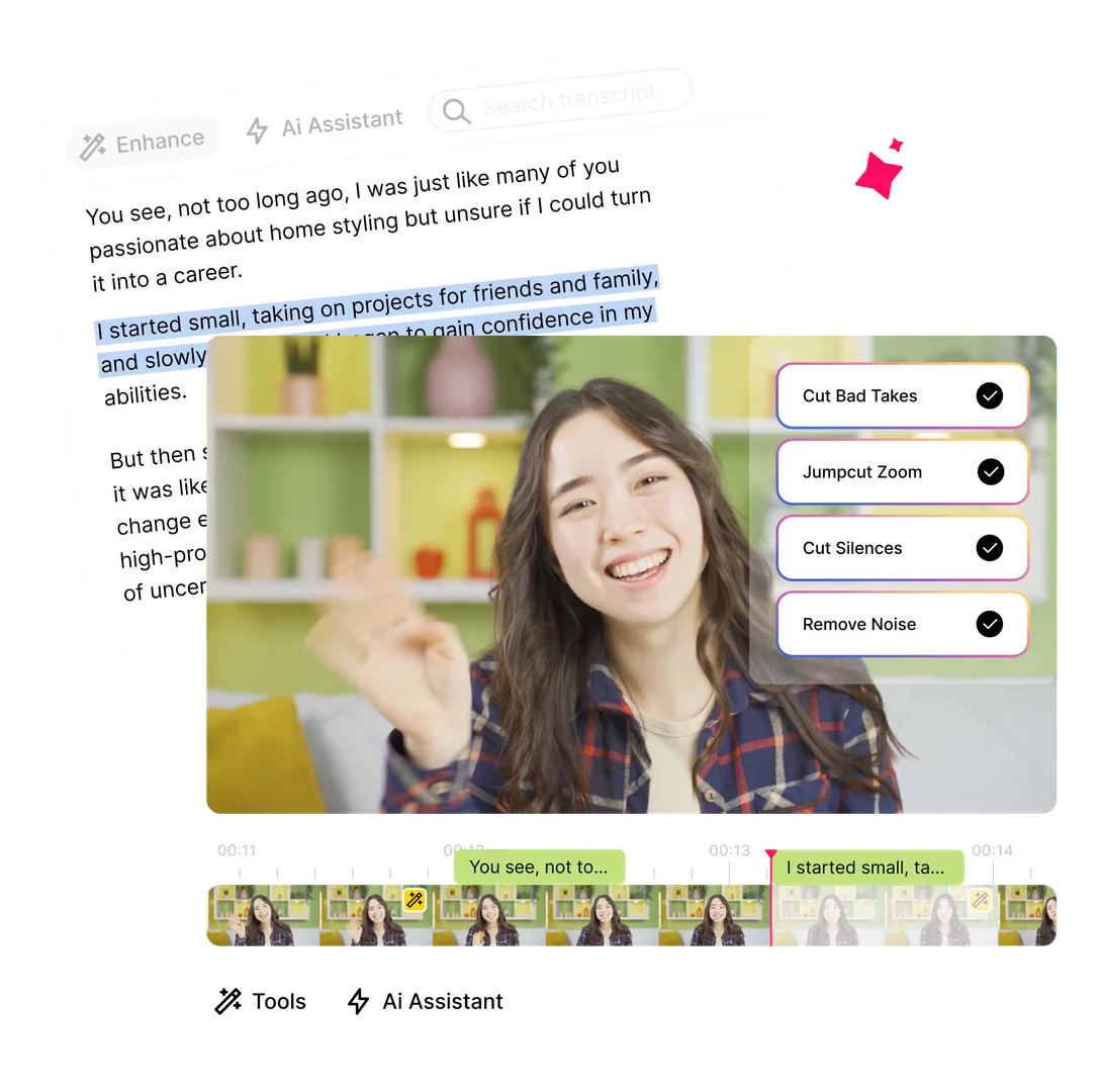 Gling user scenario for YouTube creators
