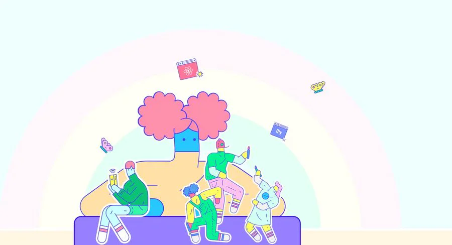 Glitch product overview showcasing creative coding