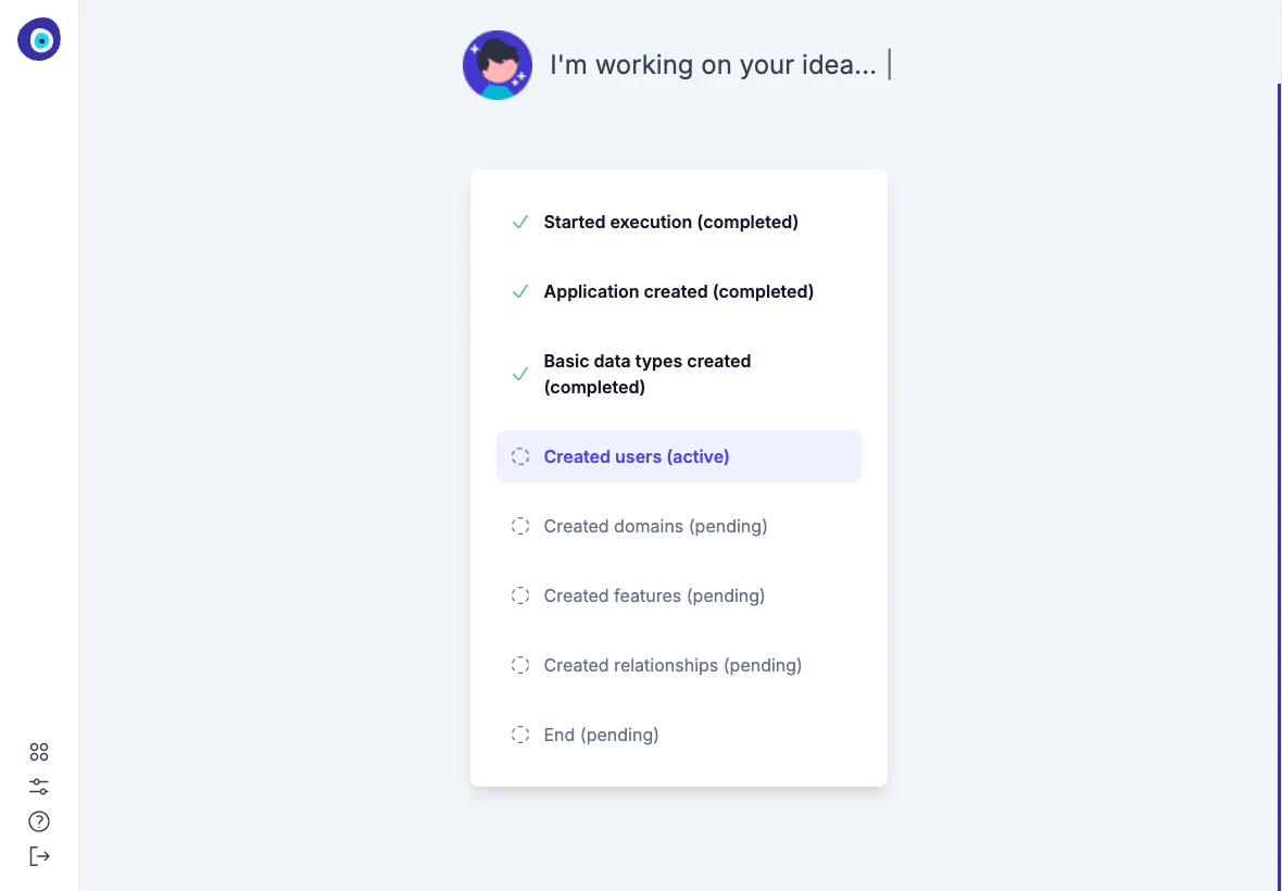 Gluecharm analysis waiting screen