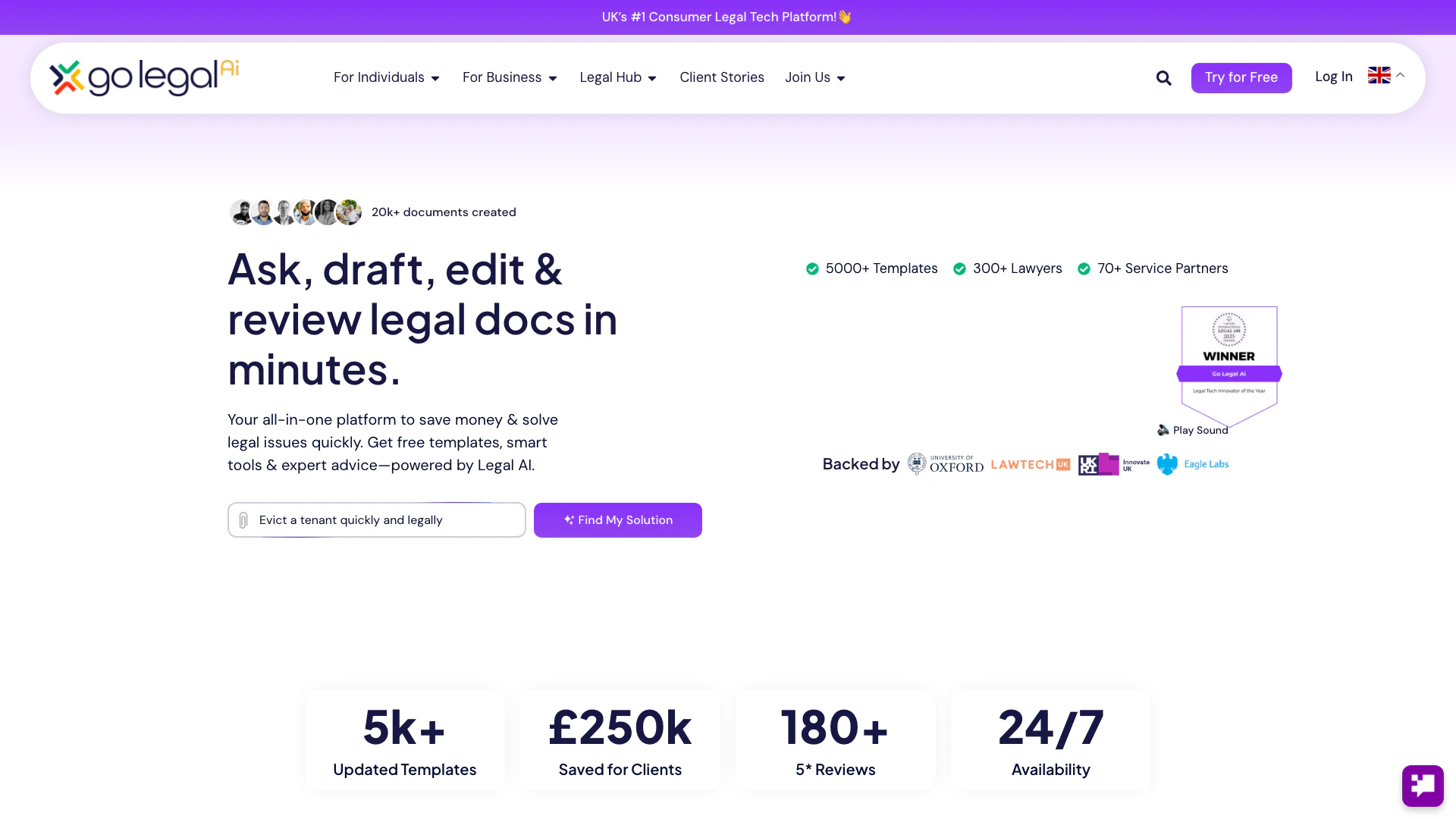 Go-legalai screenshot