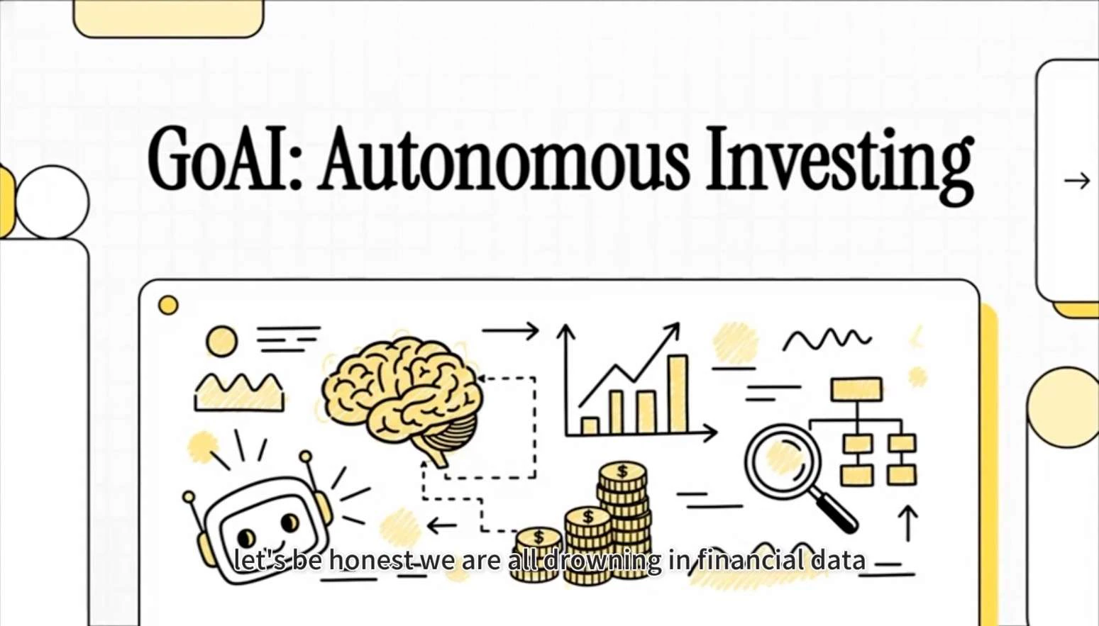 GoAI product demo showing AI-driven stock analysis