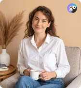 Generated headshot example from Gostudioai