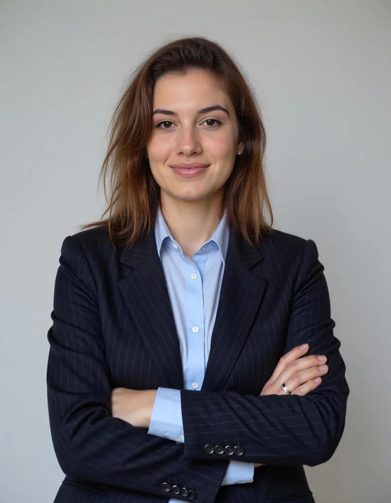 Gostudioai showcasing AI-generated headshot with enhanced lighting