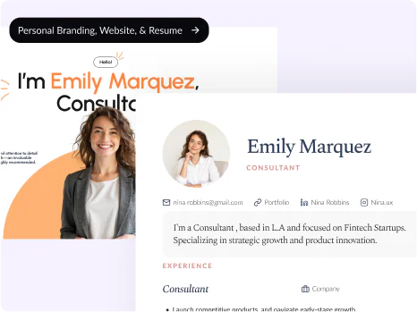 Gostudioai user scenario image for personal branding