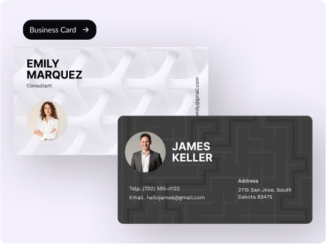 Gostudioai user scenario for business cards