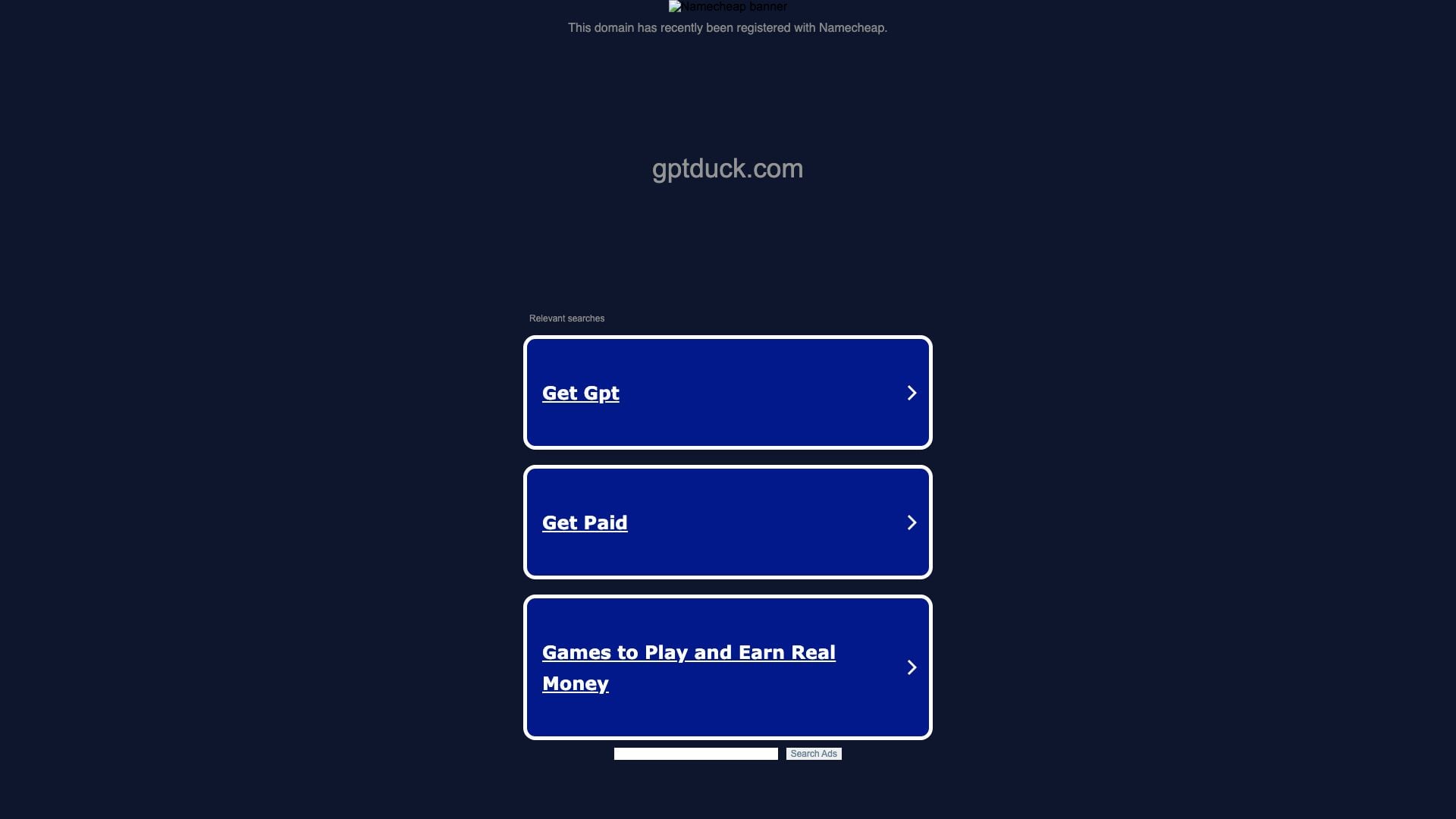 Gptduck website screenshot showing gptduck.com is your first and best sourc... interface and features