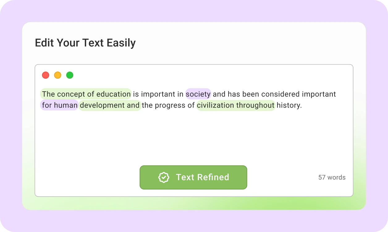 GPTinf product interface for humanizing text