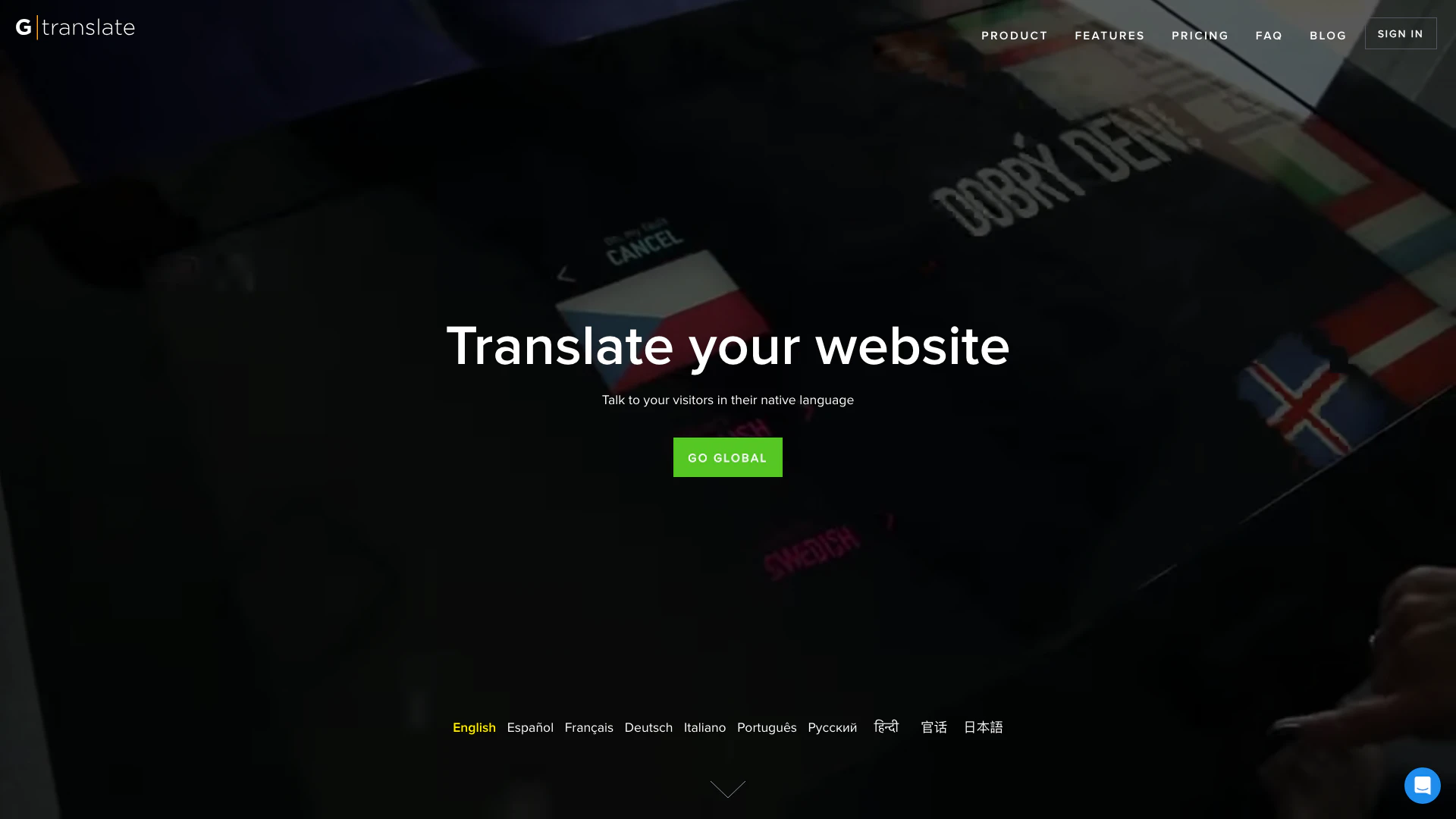 Gtranslate screenshot