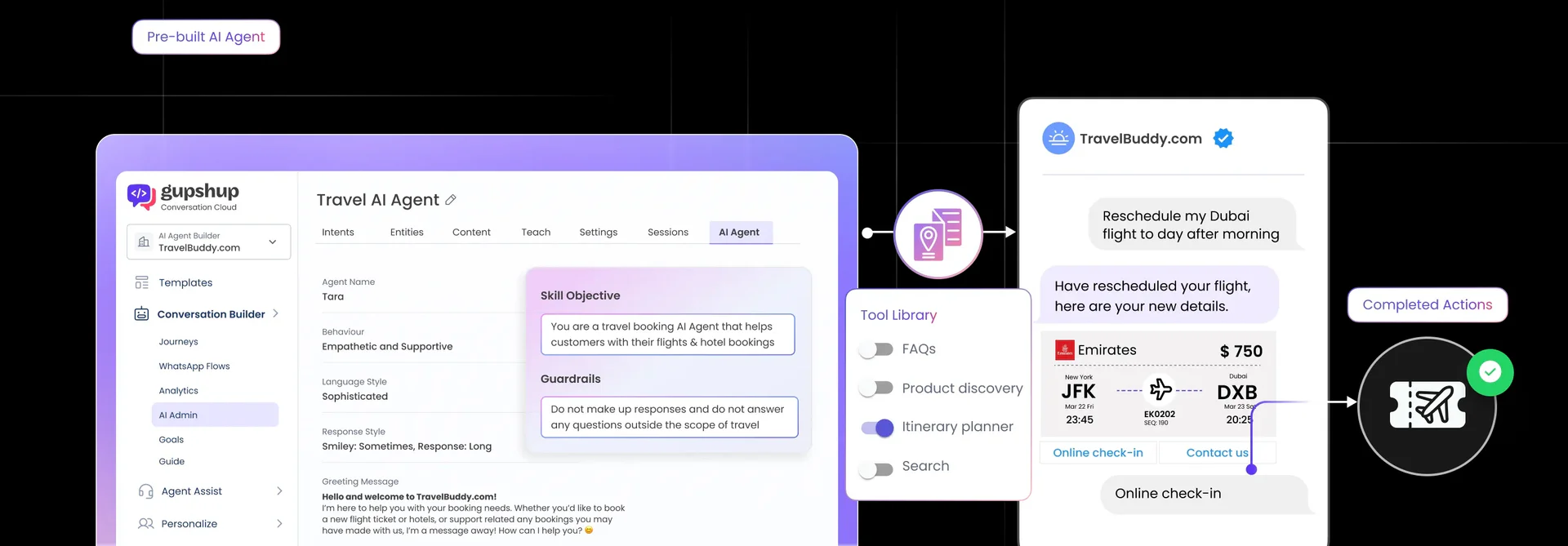 Gupshup product overview and AI agents deployment