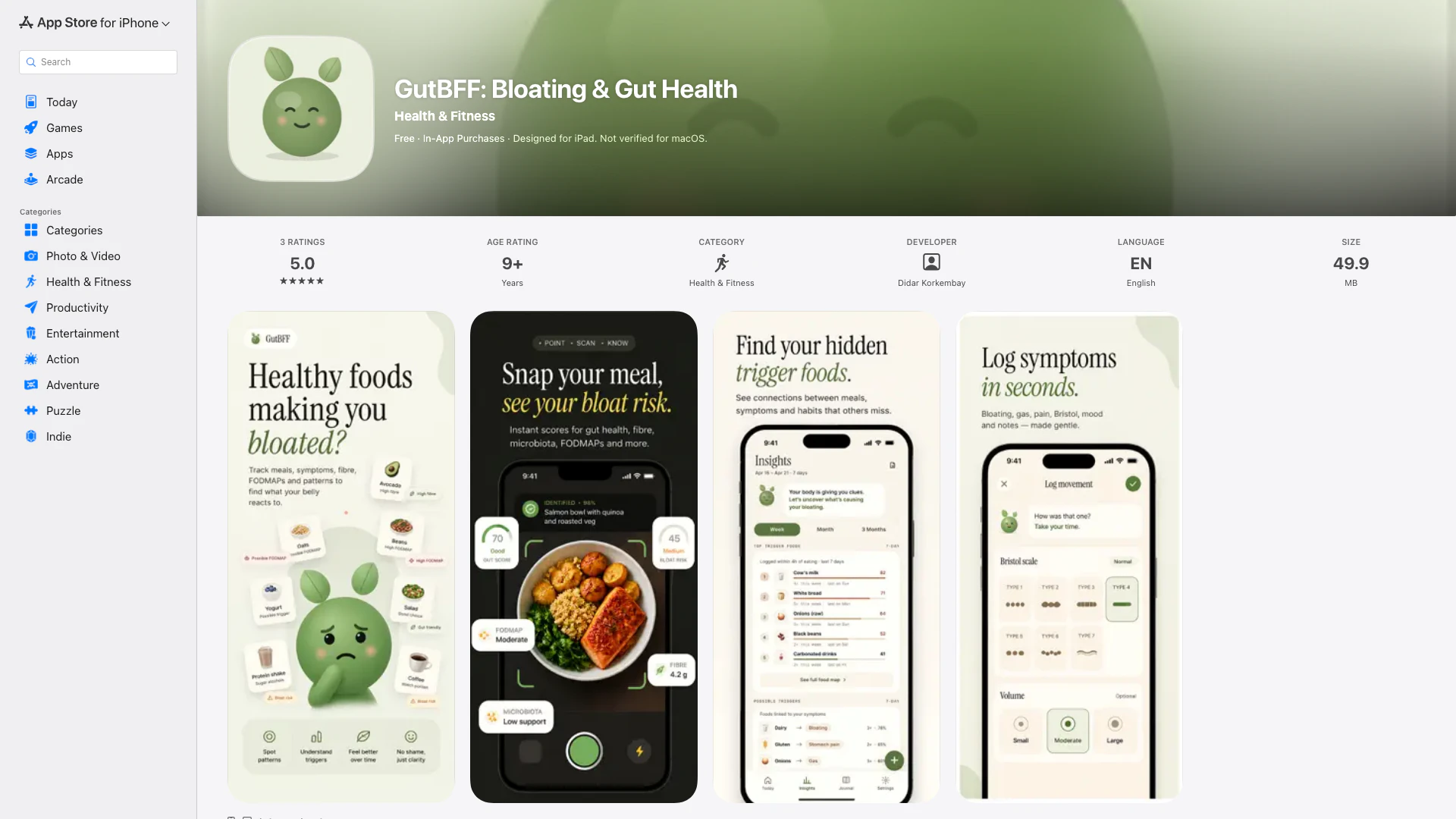 Gutbff: Bloating & Gut Health screenshot