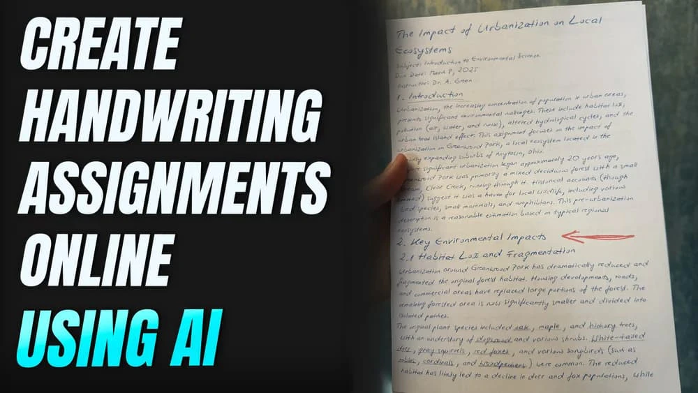 HandtextAI product interface showcasing handwriting conversion