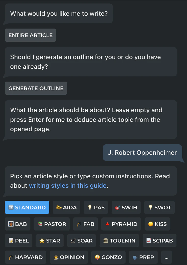 HARPA AI automation features