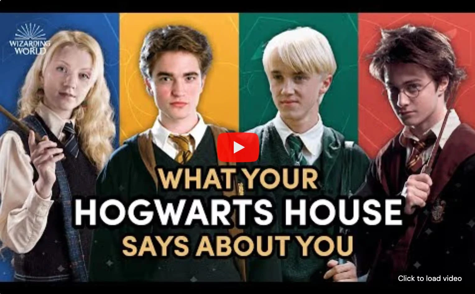 Harry Potter House Quiz video overview