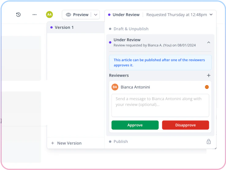 Helpjuice knowledge base planner