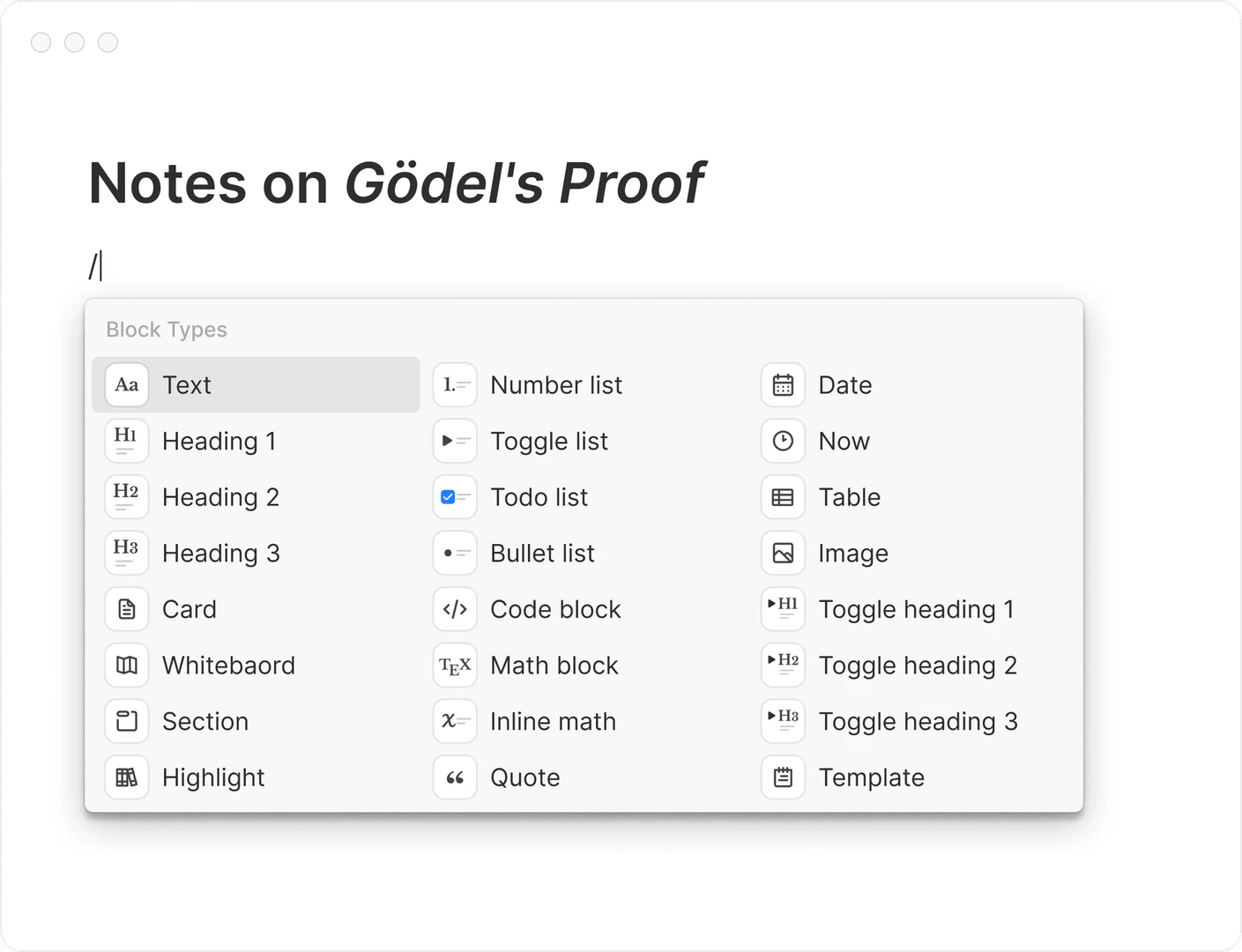 Heptabase block-based editor demonstration