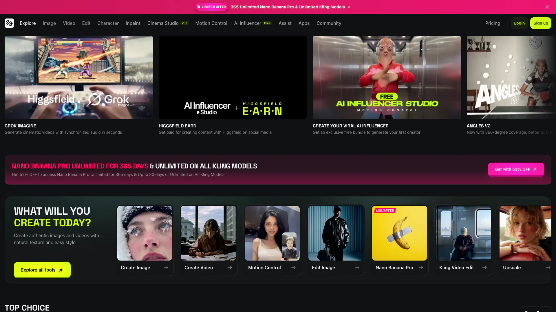 Higgsfieldai screenshot