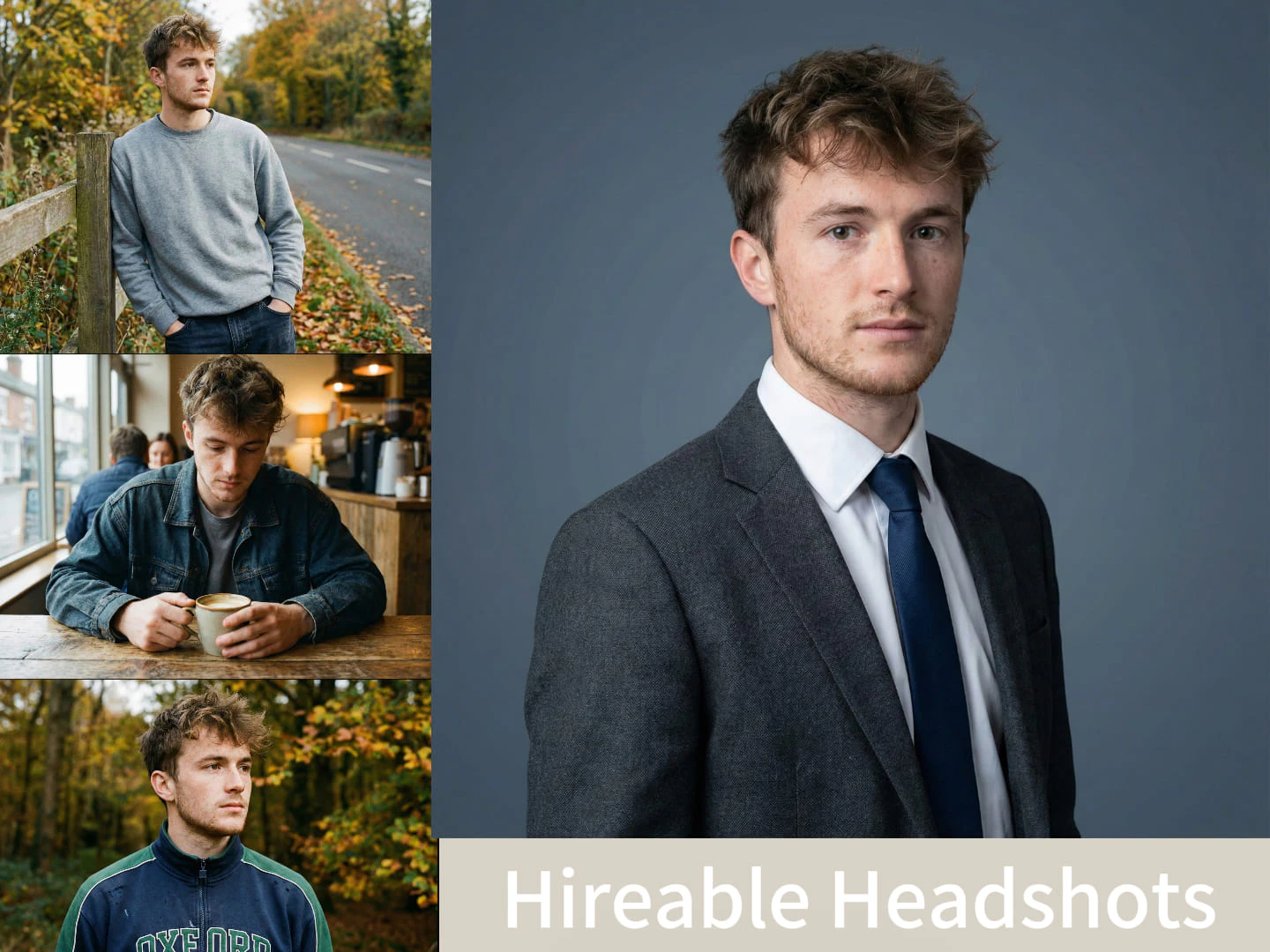 Showing Hireable Headshots multiple style options for LinkedIn