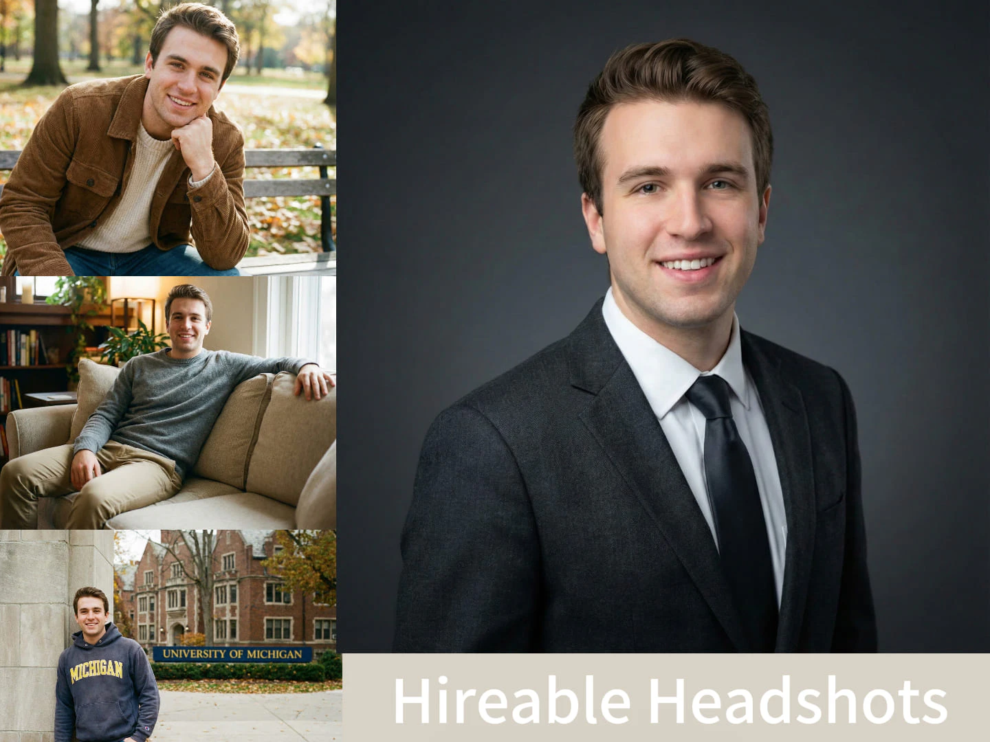 Hireable Headshots use case example for job seekers