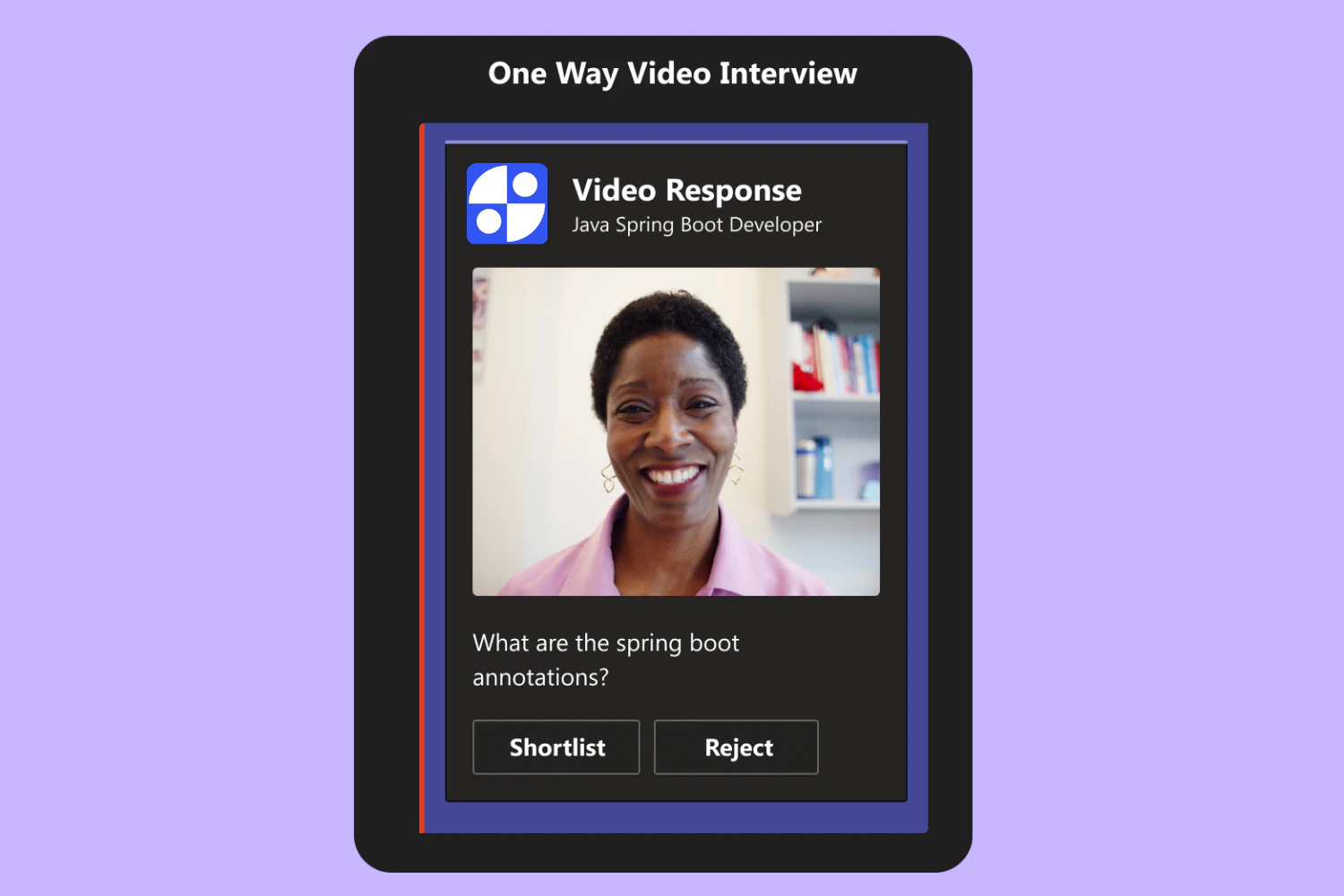 Hirehoc video assessment interface