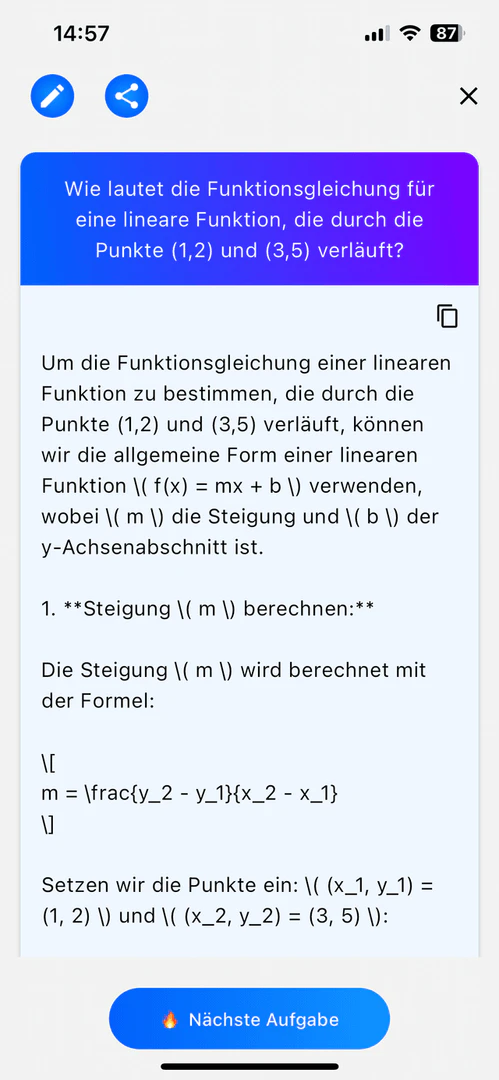 Homework Ai get solution feature screenshot