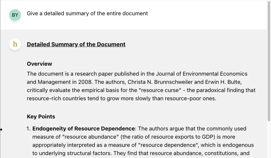 Honeybearai summarization feature demonstration