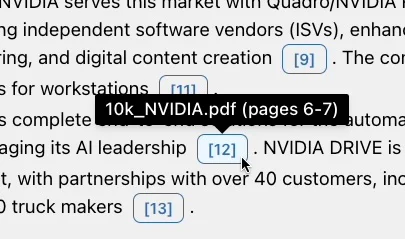Honeybearai clickable in-text citations feature