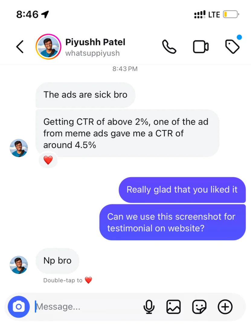 Example of a successful ad campaign using Hookadsai