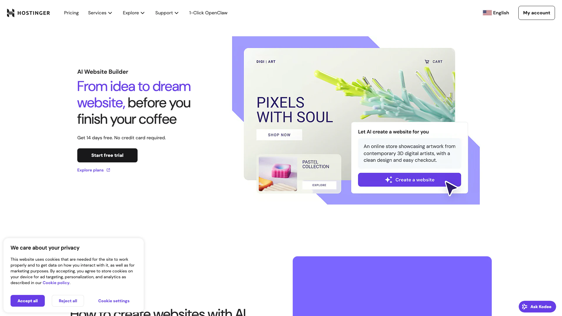 Hostinger screenshot