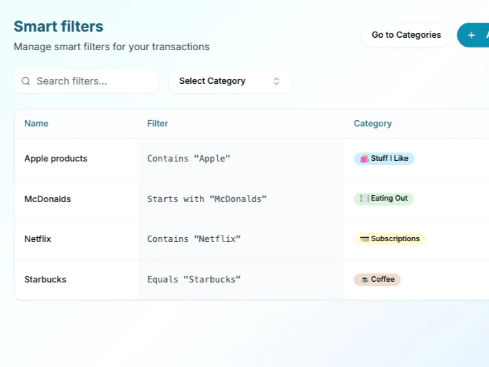 HouseMunny smart filters setup example