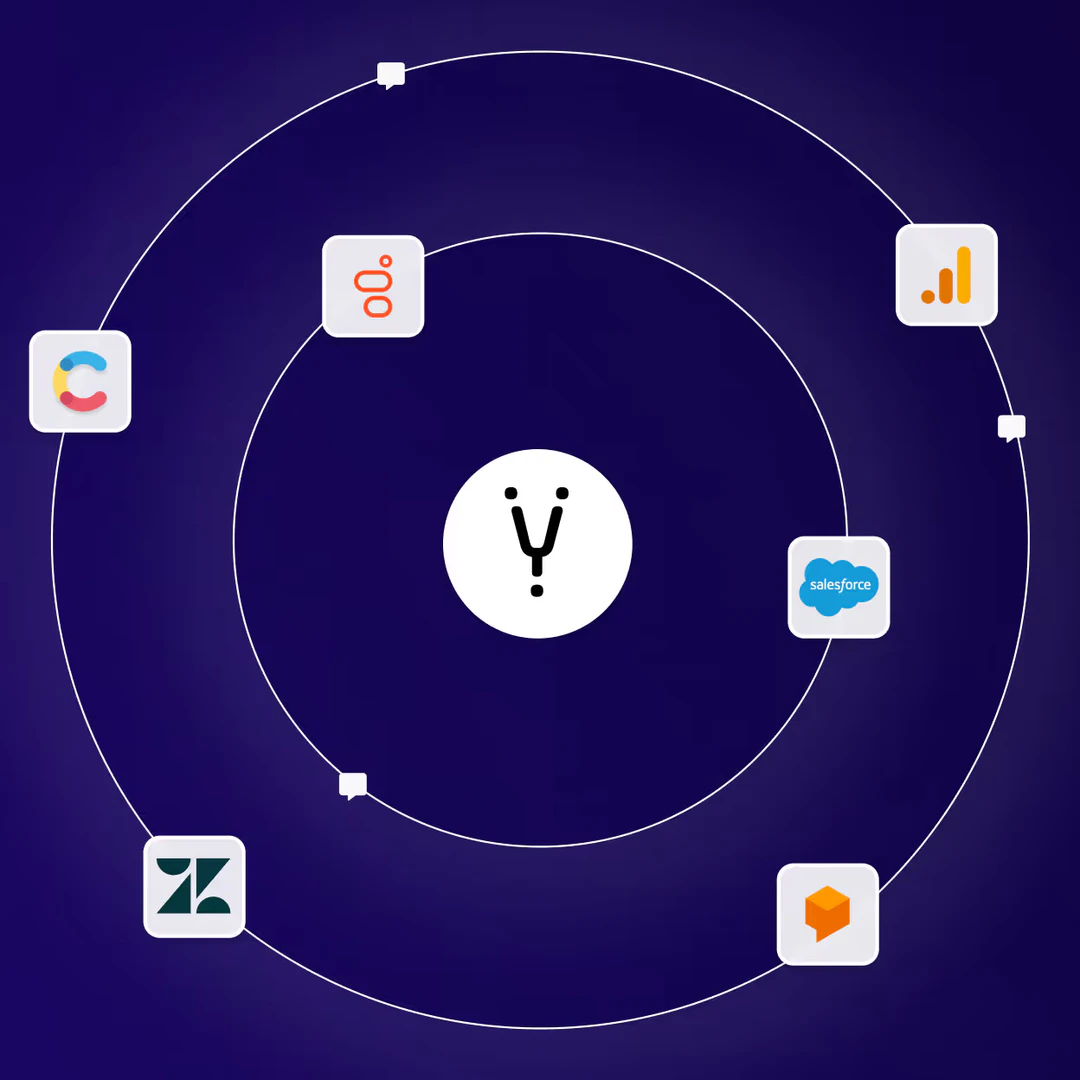 Hubtype chatbot platform integration with various tools like Salesforce and Zendesk.