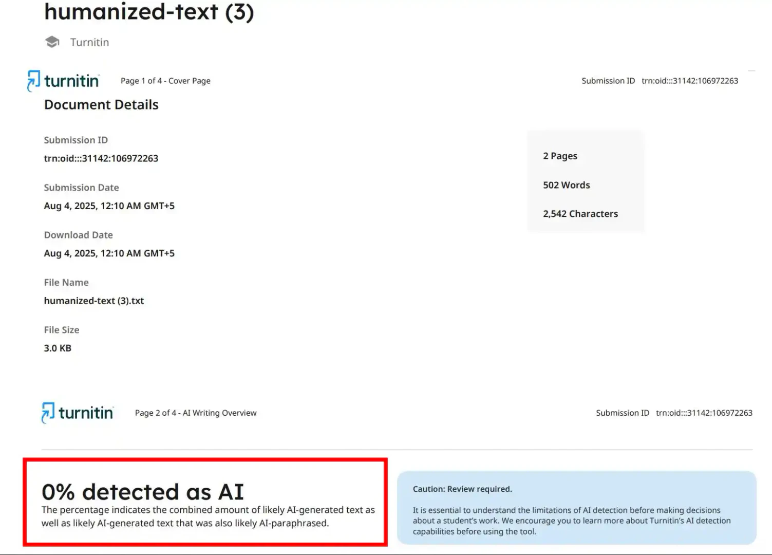HumanizerPro feature demonstration
