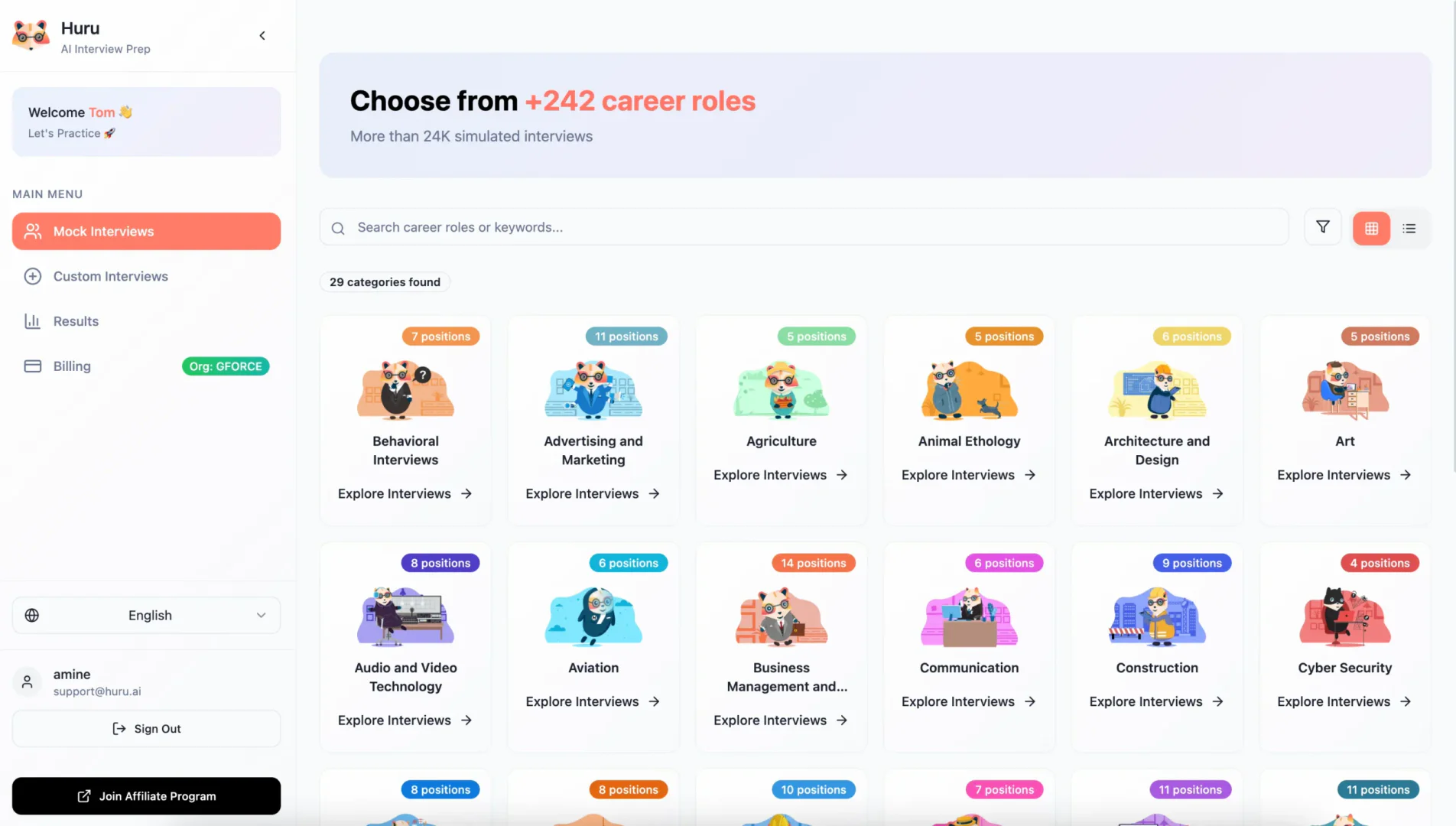 Huruai AI Interview Prep overview