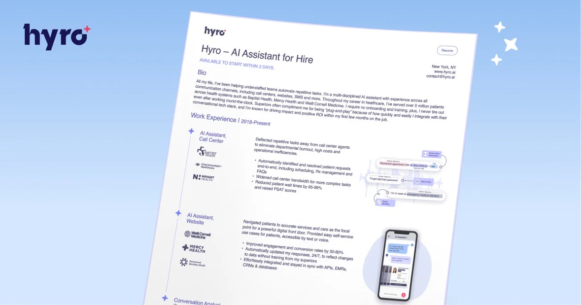 Hyroai AI agents feature demonstration