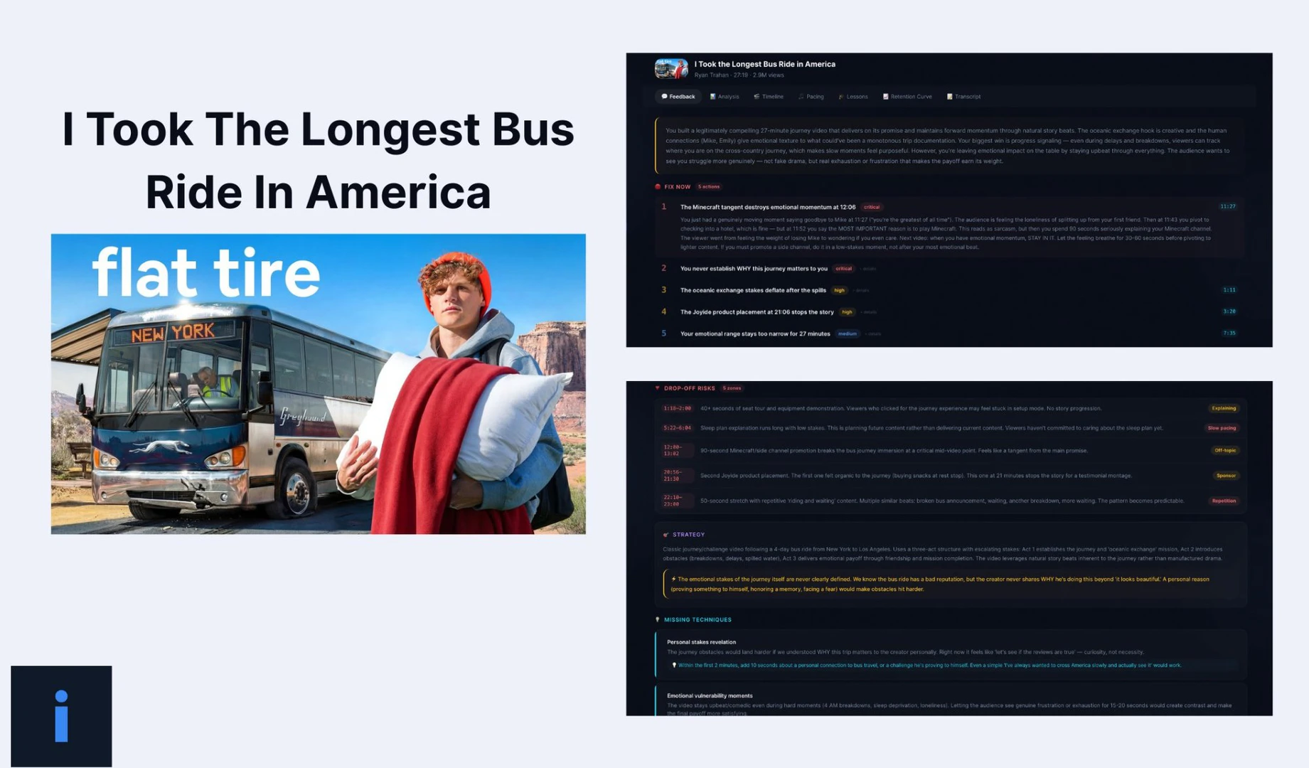 Retention Lab interface for script analysis