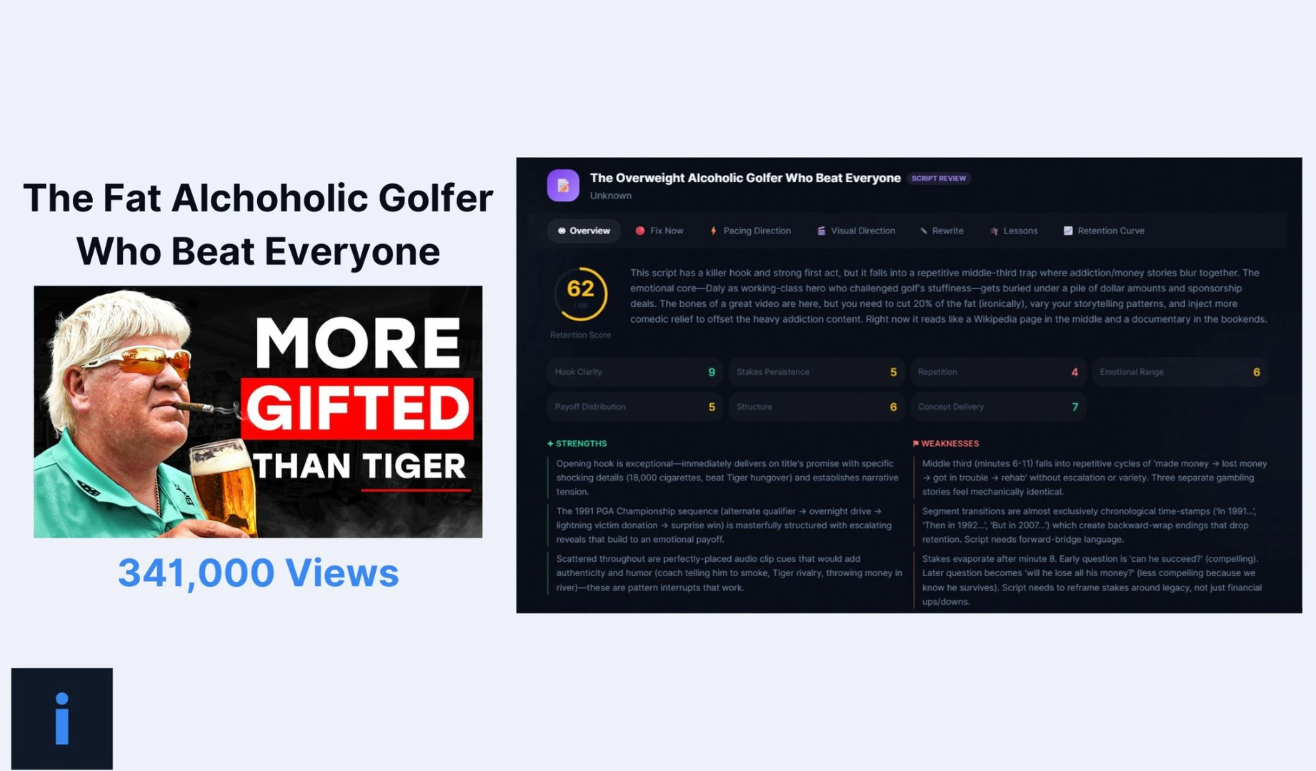 Videos analyzed by Retention Lab