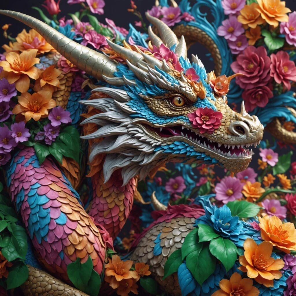 Idyllic use case example showcasing generated art pieces