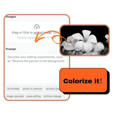 Uploading image and applying prompt in Image Editor Online