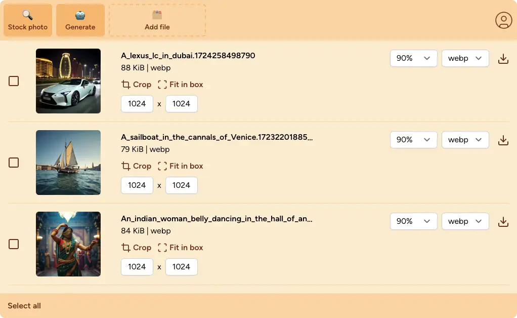 Imagetool product interface overview