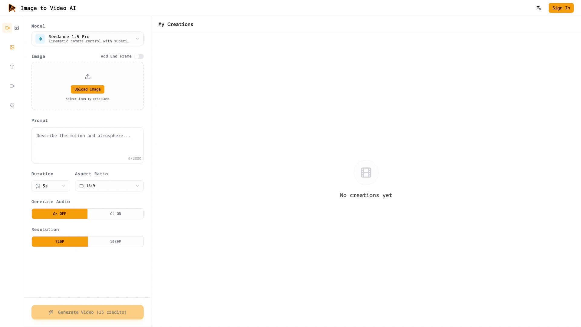 Imagetovideoai website screenshot showing 使用圖像到視頻AI將靜態圖像轉換為電影剪輯,無需編輯技能即可快速獲得專業運動效果... interface and features