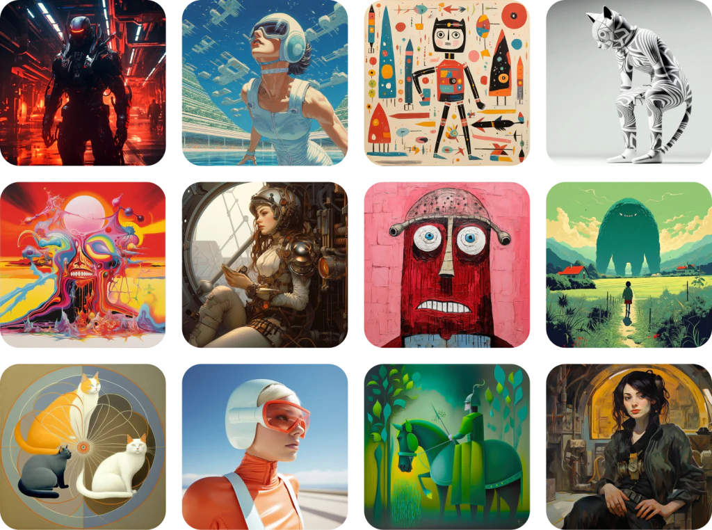 Imgage use case example showcasing shared artwork in the community