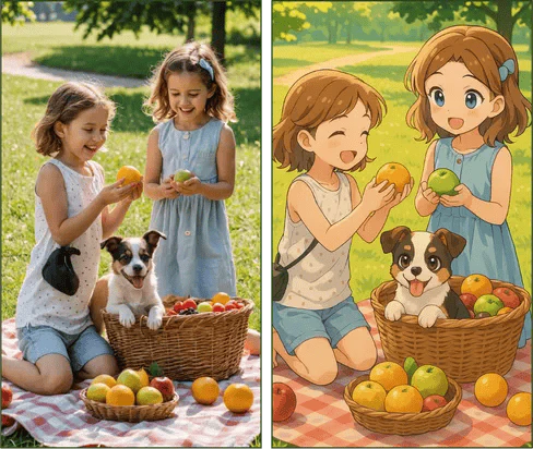 Imgkits photo to art feature demonstration