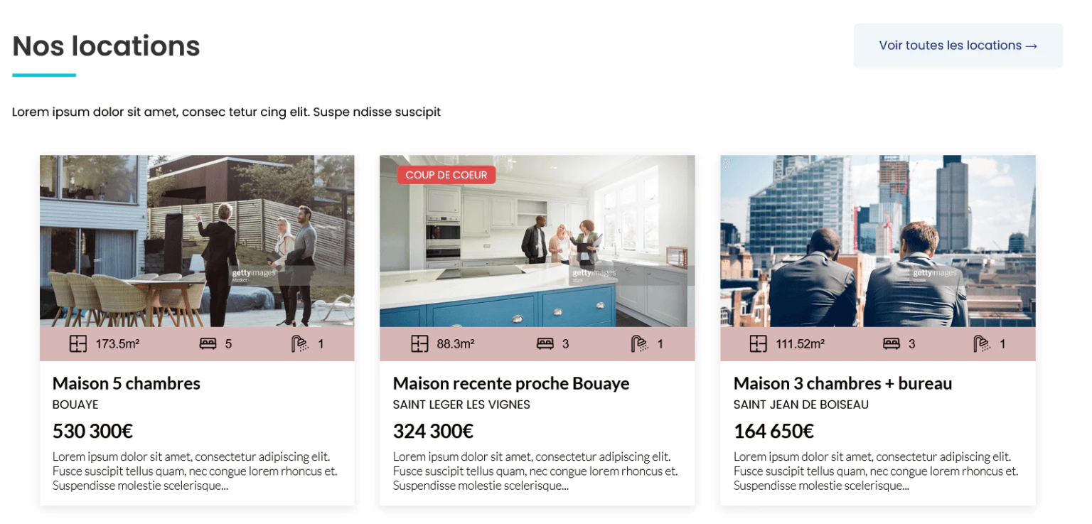 ImmoWP product interface overview