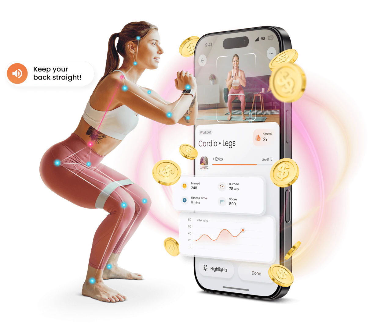 Impakt product overview with fitness tracking features