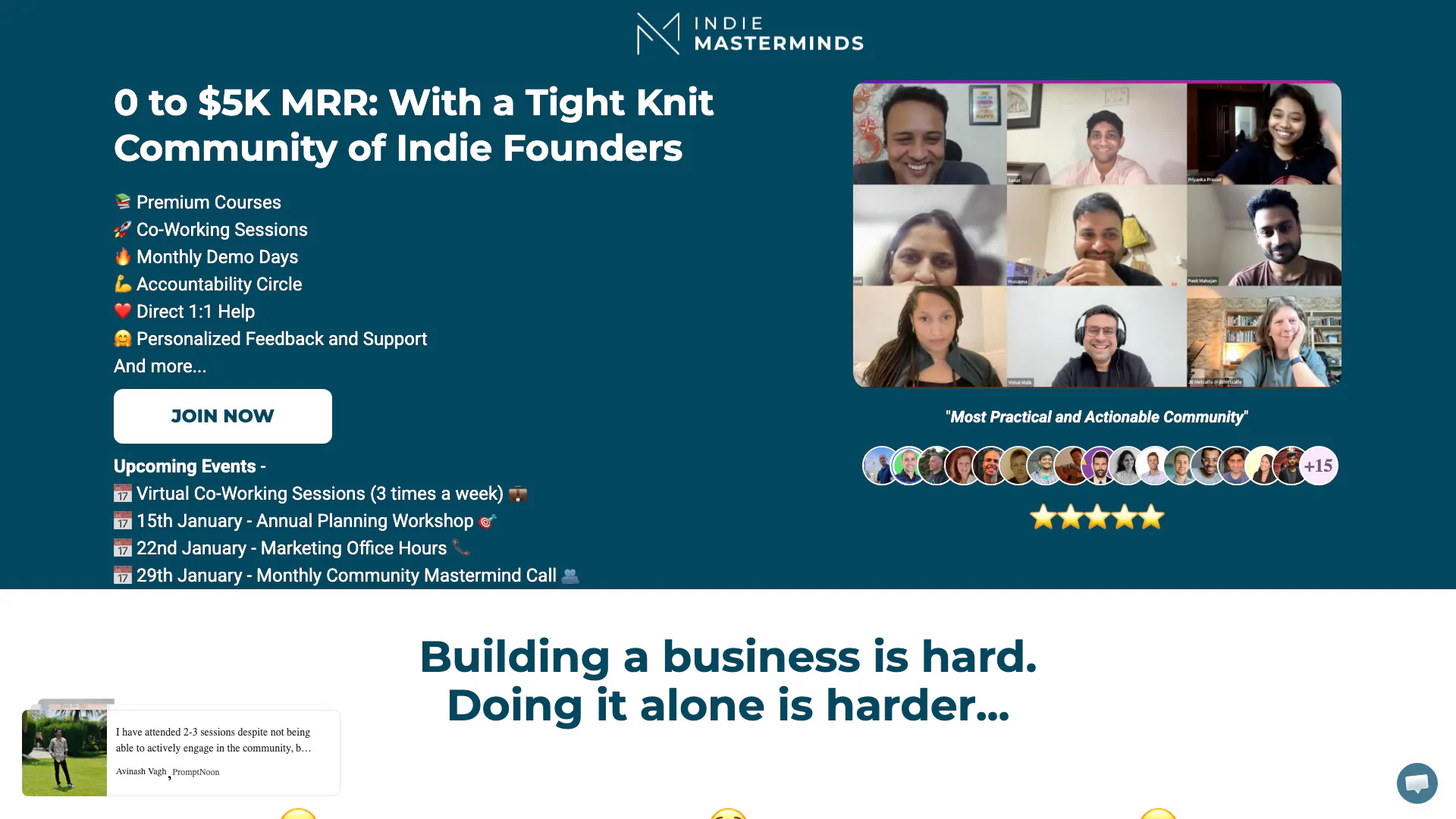 Indiemasterminds screenshot